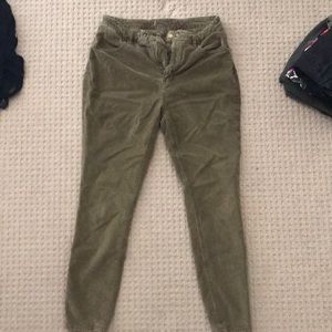 Free People high waisted corduroy skinny jeans!